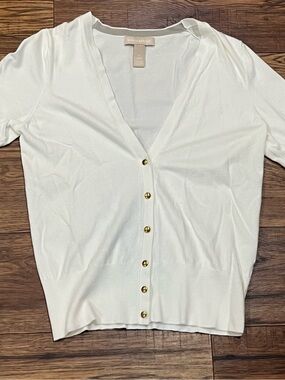 Banana Republic Short Sleeve Button Up Cardigan Size Small